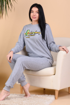 Костюм Эбот серый-меланж